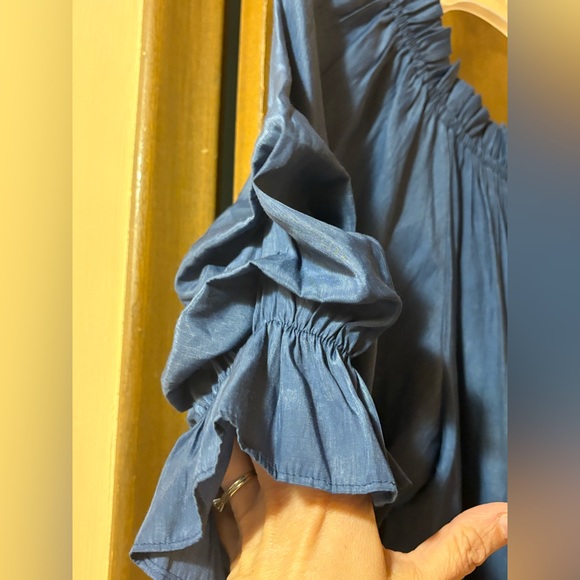 Mersea Tulum Blue Ruffle Dress - Picture 7 of 11